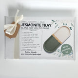DIY Jesmonite Tray Painting Kit with Gold Leaf