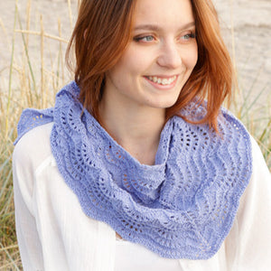 Lavender Waves Knitted Shawl Yarn Pack