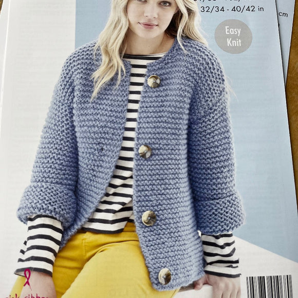 Ladies Knitting Pattern Super Chunky 5526