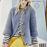 Ladies Knitting Pattern Super Chunky 5526