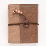 Reclaimed Leather A6 Journal - Handmade Suede -Lined Notebook