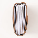 Reclaimed Leather A6 Journal - Handmade Suede -Lined Notebook