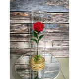 Hand Crocheted Red Rose