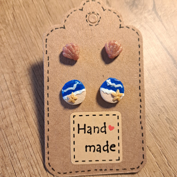 The Seaside Range - Polymer Clay Earrings
