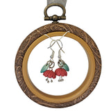 Flower Design Earrings by Mona