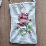 Phone and Wallet  hand crocheted Bags