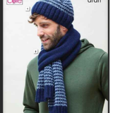 Knitting pattern  Mens' Accessoreis Aran 5860