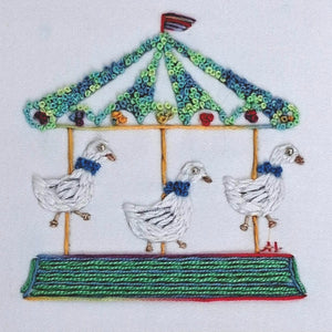 Merry-Go-Round Embroidered Frame