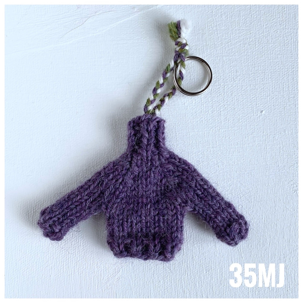 Mini Jumper Key Rings, Irish gift, Irish Aran jumper key ring