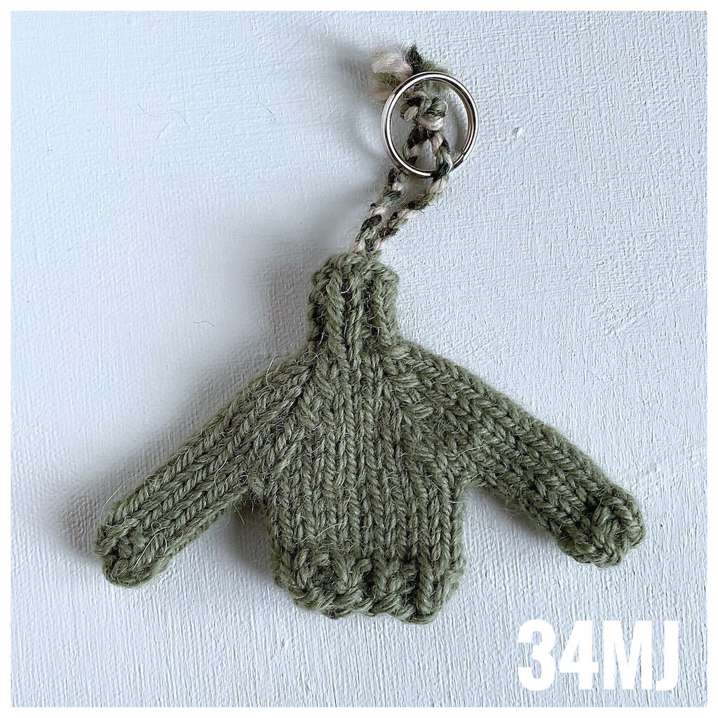 小物 sillage Knitted Keychains Mini Jumper Key Rings, Irish gift, Irish Aran jumper key ring