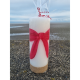 Candles with Decoupaged Robins or Butterflies