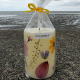 Pressed Flower Candles