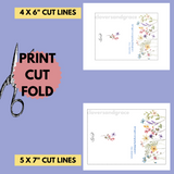 Blooms of Joy - Happy Birthday Greeting Card to download