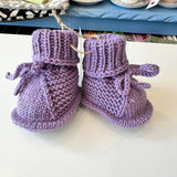 Hand knitted Baby Booties