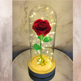 Hand Crocheted Red Rose