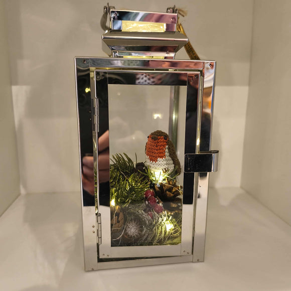 Winter Robin Lantern