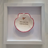 Framed Scallop Shell Inspirational Quotes