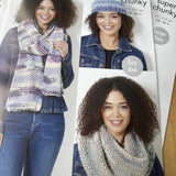 Ladies Knitting Pattern Super Chunky 5840