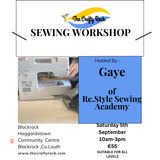 Saturday Sewing Workshop for September