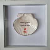 Framed Scallop Shell Inspirational Quotes