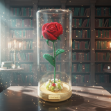 Hand Crocheted Red Rose