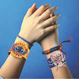 Stitch and Angel Crystal Art Friendship bracelets