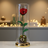 Hand Crocheted Red Rose