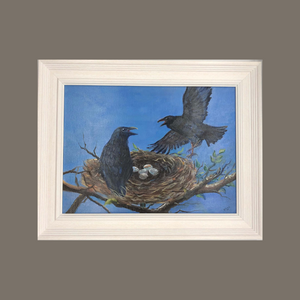 Minding the Nest Oil Original painting and print