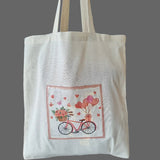 Decoupaged Cotton Tote Bags by Sticks and Stones Crafts