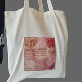 Decoupaged Cotton Tote Bags by Sticks and Stones Crafts