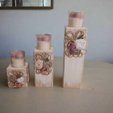 Wooden Candle Holders