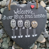 Pebble Art Slates - Family themes