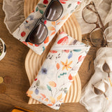 Cotton Zipped Glasses Case