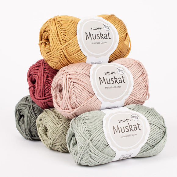 Muskat 100%  mercerised double knit cotton