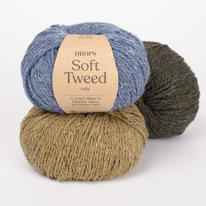 Soft Tweed double knitting wool, alpaca and viscose mix