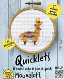 Cross Stitch Llama Kit - Quicklet