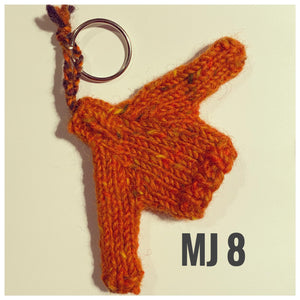 Hand knitted Mini Jumper Key Rings