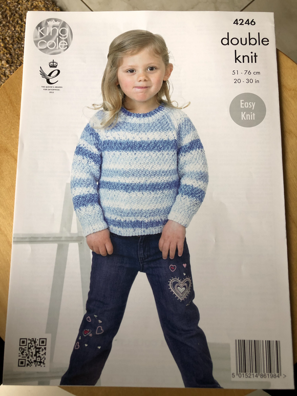 Child's Easy Knit Sweater double knitting