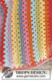 Rainbow's End Drops Crochet Pattern in Paris Cotton