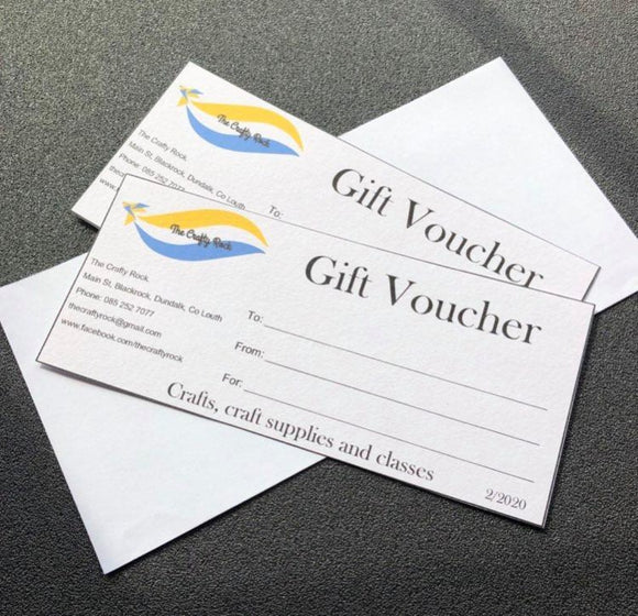 The Crafty Rock In-Store Gift Voucher