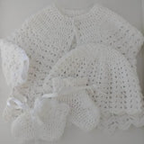 Baby matinee sets - hand crocheted