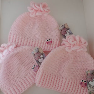 Baby Crocheted Bobble hats