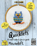 Blue Owl Cross Stitch Kit
