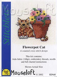 Flowerpot Cat cross Stitch Kit
