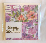 Folding Box of Flowers - Happy Birthday