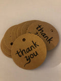 Thank You Round Craft Paper Tags