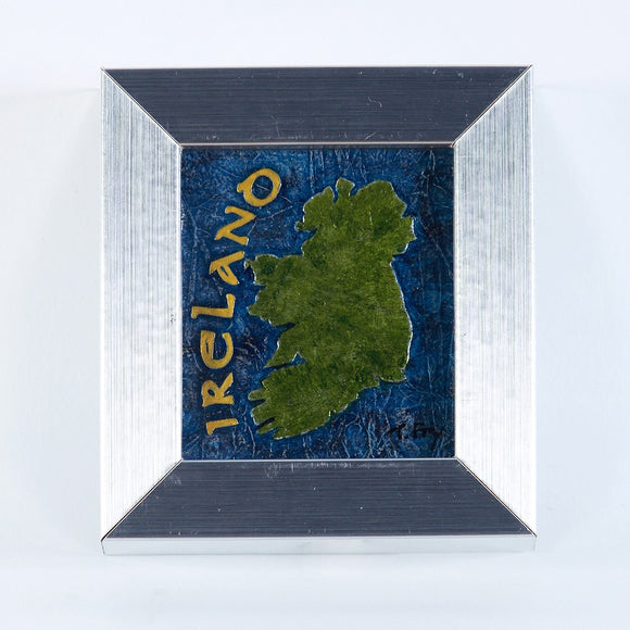 Mini metallic map of Ireland 