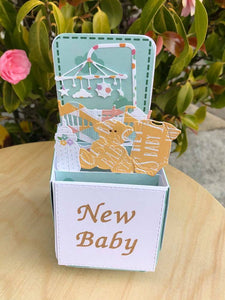 New baby box card
