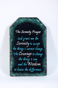 " The Serenity Prayer" slate plaque