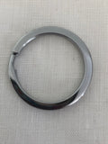 Silver tone key ring 3cm